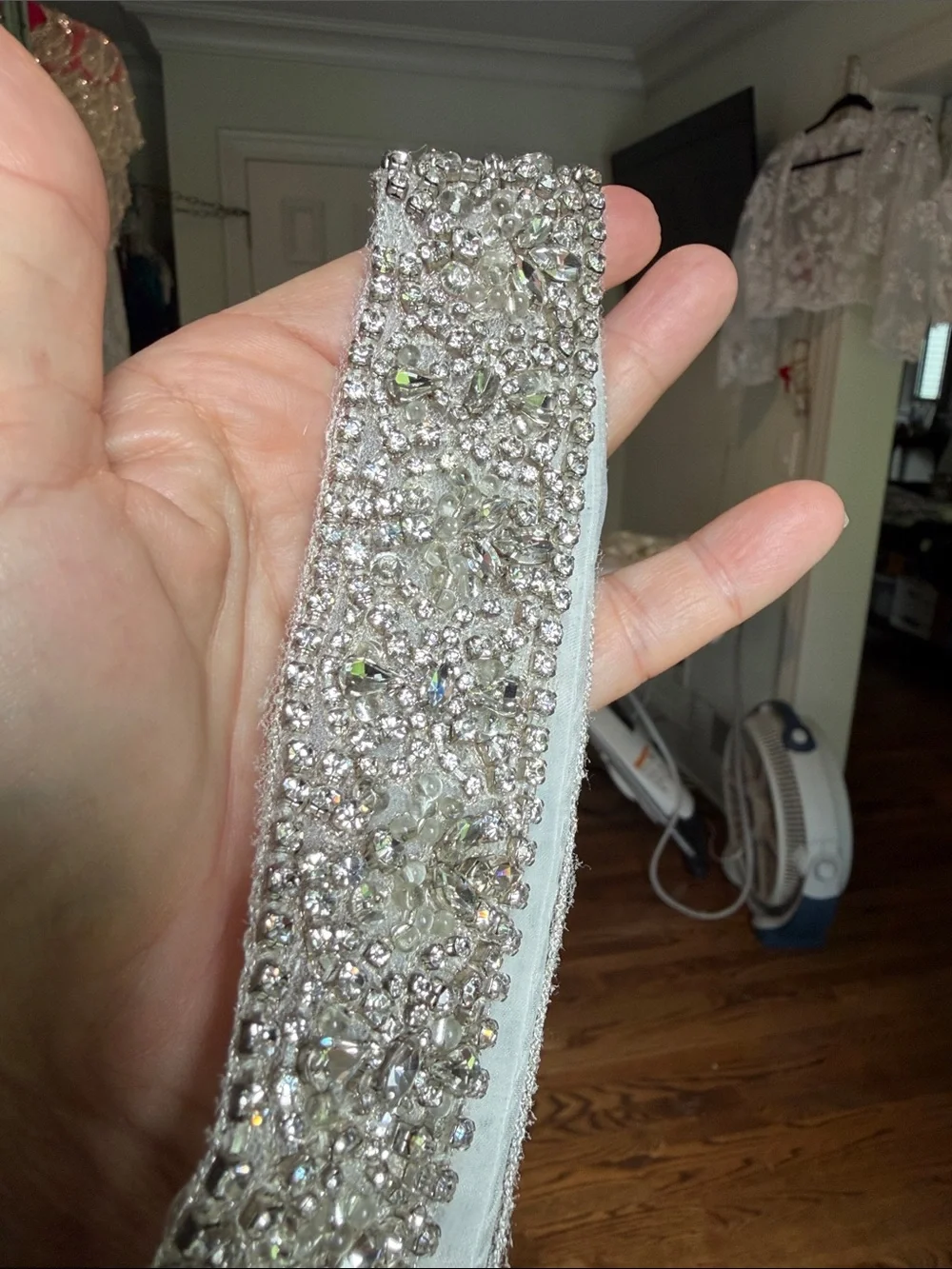 Crystal Embellished Hairband - Silver
